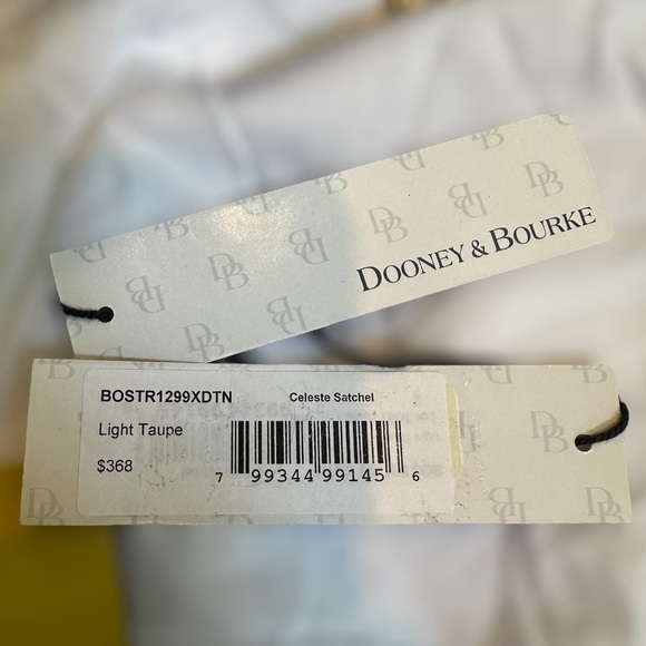 DOONEY & BOURKE| Ostrich Celeste Satchel| Light Taupe - Picture 13 of 13